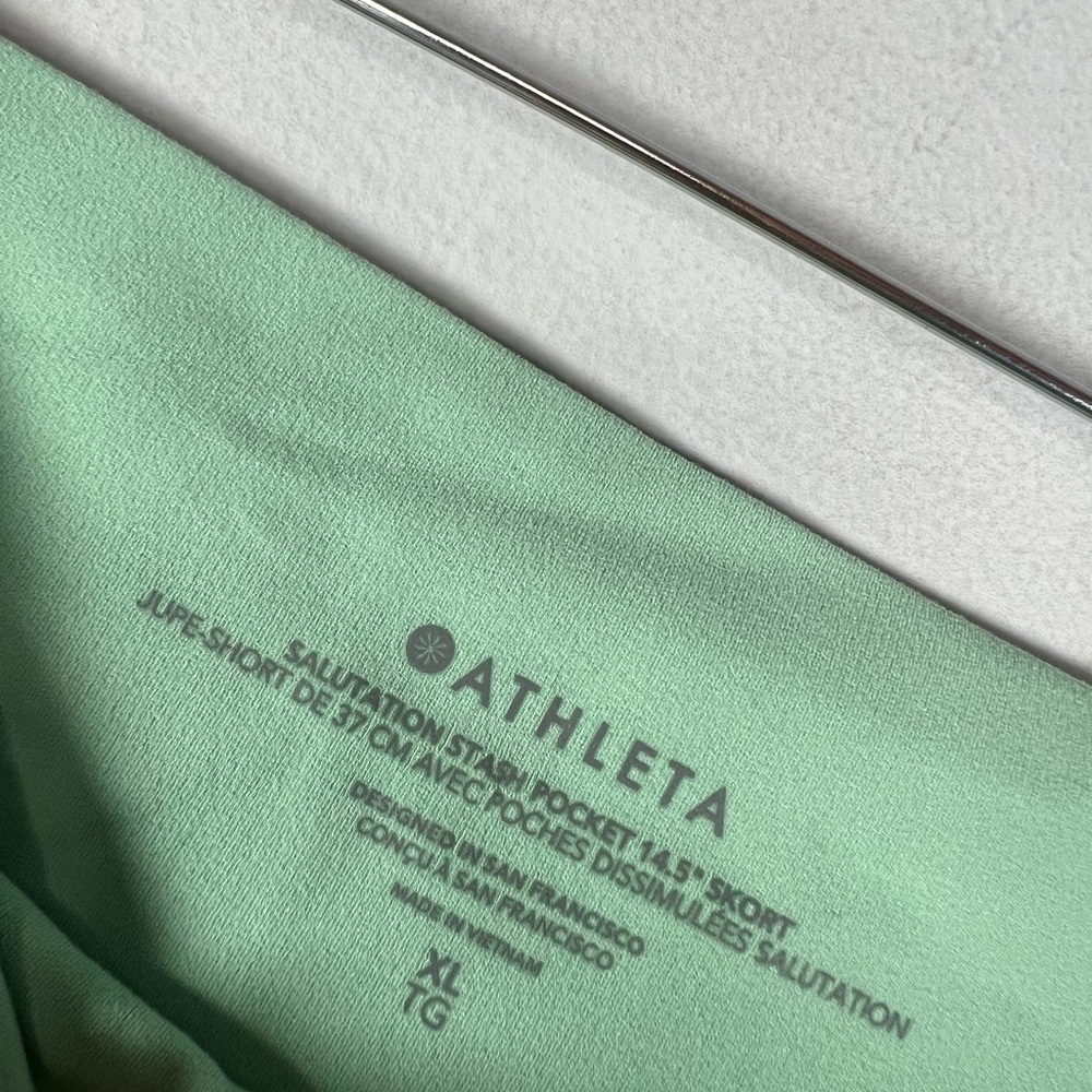 Athleta Salutation Stash 14.5" Skort Skirt Raleigh Green Size XL - Picture 6 of 8